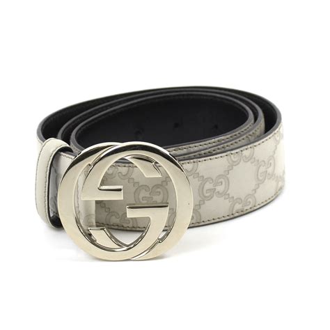 mens white gucci belt|authentic gucci men.